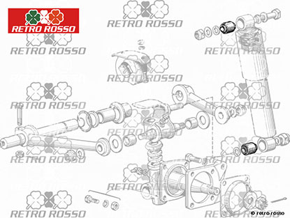 Silentbloc Amortisseur / Radiateur Ferrari 250 - 330