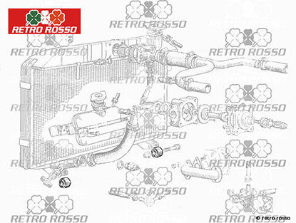 Silentbloc Amortisseur / Radiateur Ferrari 250 - 330