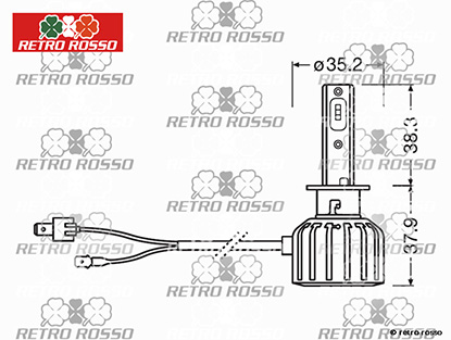 Set Osram Night breaker 12V LED H1 - LED