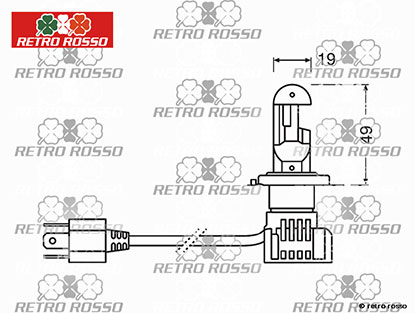 Set Osram Night breaker 12V LED H4 - LED