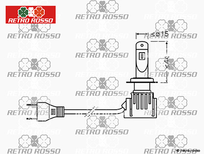 Set Osram Night breaker 12V LED H7 - LED