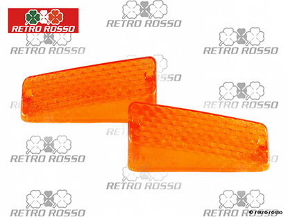 Jeu (2) cabochons clignotant orange Lancia Stratos / Dino