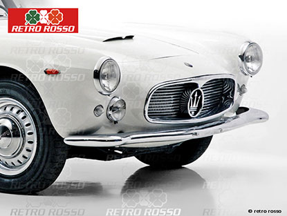 Cabochon phares antibrouillard clair Maserati 125mm