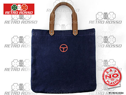 Shopper bag OKP Racing Club sea blue washed