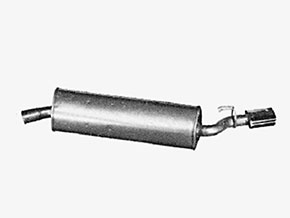 Silencieux terminal 155 1,7 - 2,0 TS + 2,5 V6