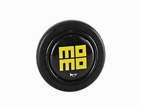 Bouton de klaxon MOMO Heritage noir / jaune