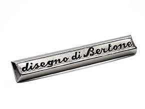 Lettrage Disegno di Bertone GT Bertone 1. série