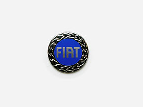 Emblème Fiat blue rond (19mm)