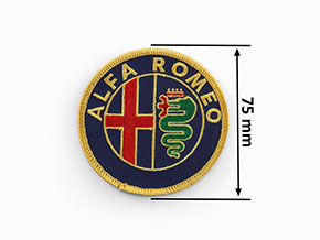 Insigne à coudre Alfa Romeo (75mm)