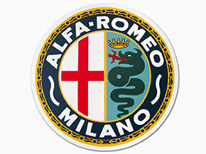 Autocollant Alfa Romeo Milano (rond 30cm)