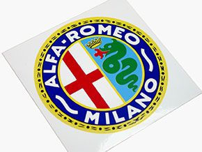 Autocollant Alfa Romeo Milano  (rond 6,5cm)