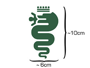 Autocollant Alfa serpent vert (10cm)