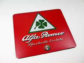 Tapis de souris avec logo Quadrifoglio Emblem