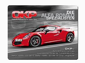 Tapis de souris Alfa Romeo 4C OKP