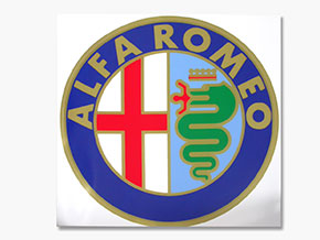 Autocollant Alfa Romeo rond (20cm)