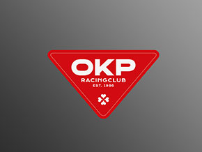 Autocollant OKP RACING CLUB 120 x 70mm ROUGE