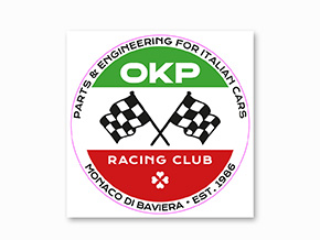 Autocollant OKP Racing Club rond (8cm)