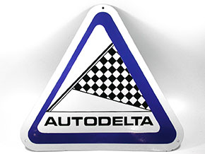 Plaque émaillé  Autodelta 550 x 500mm