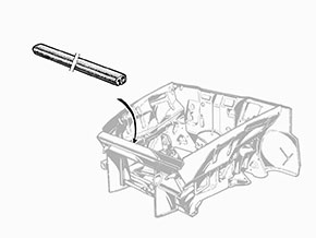 Joint moteur profil lateral radiateur Bertone GT / GTV